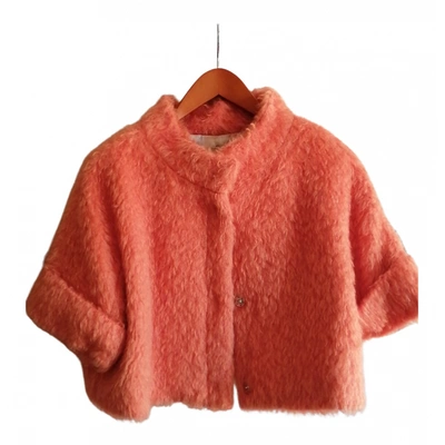 Pre-owned Tara Jarmon Wool Short Vest In Orange