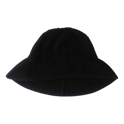 Pre-owned Dkny Cashmere Hat In Black