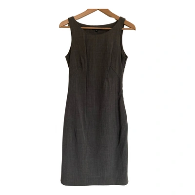 Pre-owned Patrizia Pepe Wool Mid-length Dress In Grey