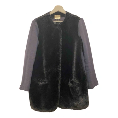 Pre-owned Forte Forte Faux Fur Coat In Blue