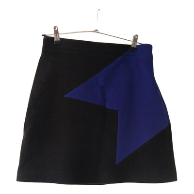 Pre-owned Msgm Wool Mini Skirt In Blue