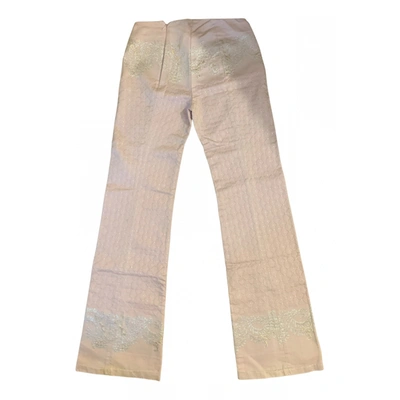 Pre-owned Patrizia Pepe Straight Pants In Pink