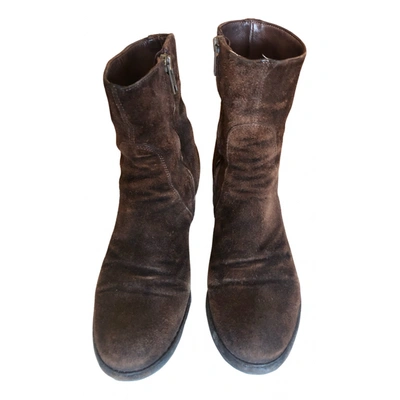 Pre-owned Officine Creative Ankle Boots In Brown