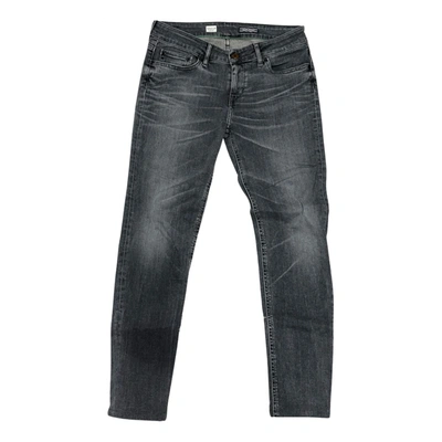 Pre-owned Tommy Hilfiger Slim Jeans In Anthracite