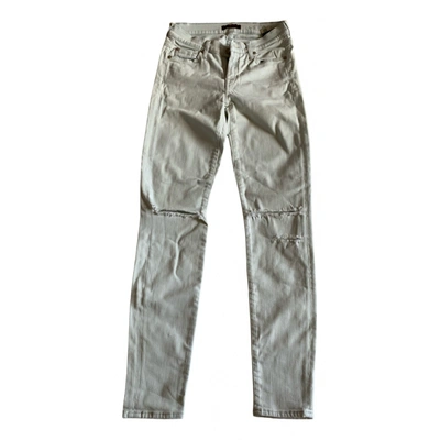 Pre-owned 7 For All Mankind Slim Jeans In Grey