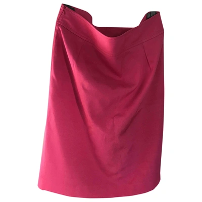 Pre-owned Rodier Mid-length Skirt In Pink