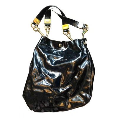 Pre-owned Jimmy Choo Patent Leather Handbag In Black