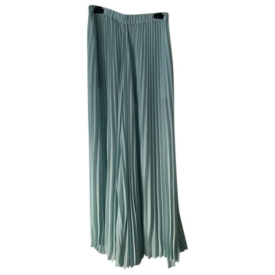 Pre-owned Pinko Large Pants In Turquoise