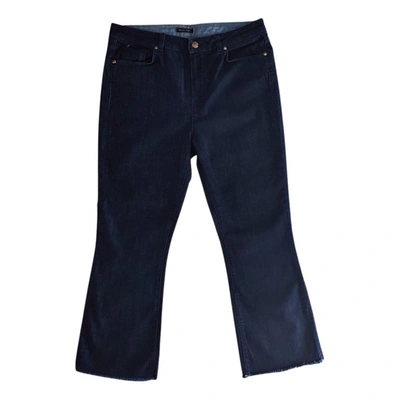 Pre-owned Massimo Dutti Jeans In Navy