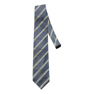 Pre-owned Baldessarini Silk Tie In Blue
