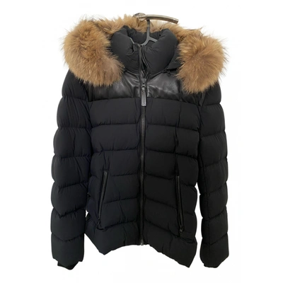 Pre-owned Mackage Leather Puffer In Black