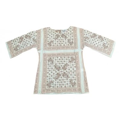 Pre-owned D&g Tunic In Turquoise