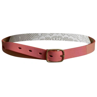 Pre-owned Paul Smith Leather Belt In Pink