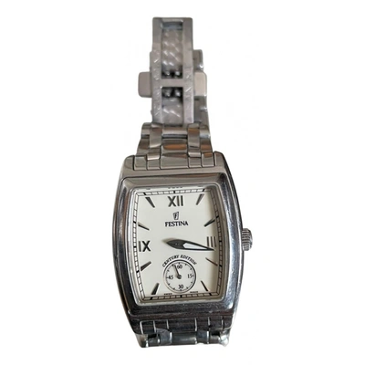 Pre-owned Festina Watch In Silver