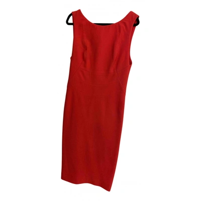 Pre-owned Dsquared2 Wool Mid-length Dress In Red