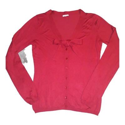 Pre-owned P.a.r.o.s.h Cashmere Cardigan In Burgundy