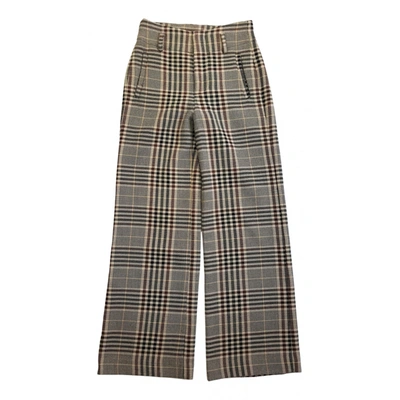 Pre-owned Second Female Straight Pants In Multicolour