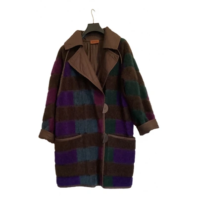 Pre-owned Missoni Wool Coat In Purple