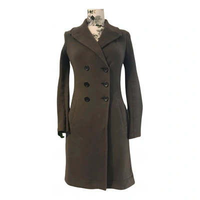 Pre-owned James Perse Coat In Khaki