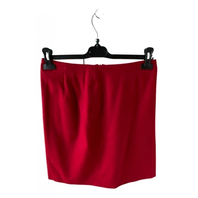 Pre-owned Marella Wool Mid-length Skirt In Red