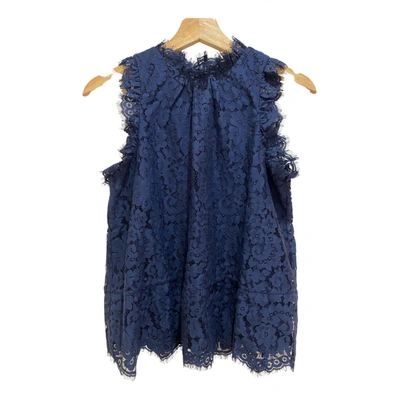 Pre-owned Joie Lace Vest In Navy