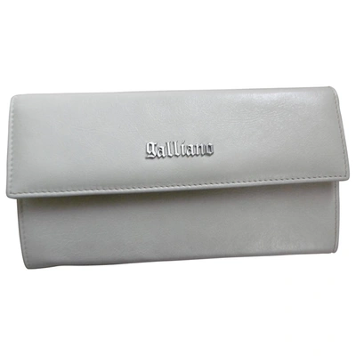 Pre-owned Galliano Leather Wallet In Beige
