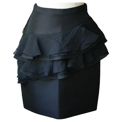 Pre-owned Jason Wu Mini Skirt In Black