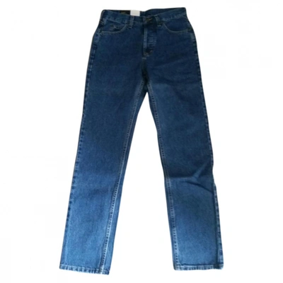 Pre-owned Lee Straight Jeans In Blue