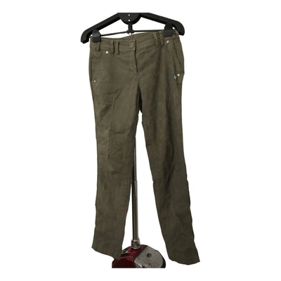 Pre-owned Sportalm Straight Pants In Green