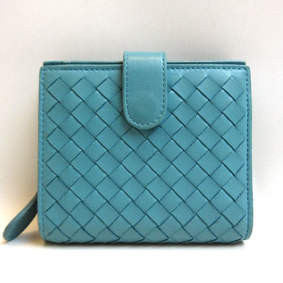 Pre-owned Bottega Veneta Leather Small Bag In Blue