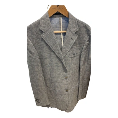 Pre-owned Corneliani Cashmere Jacket In Grey