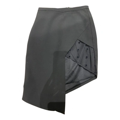 Pre-owned Michelle Mason Mini Skirt In Black