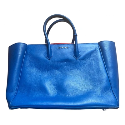 Pre-owned Iceberg Leather Handbag In Blue