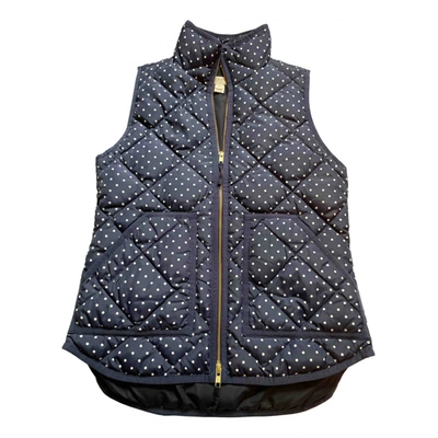 Pre-owned Jcrew Short Vest In Navy