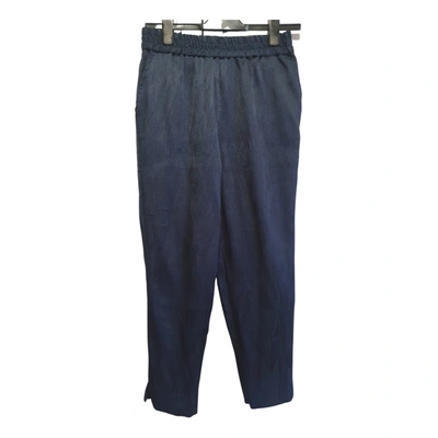 Pre-owned Selected Carot Pants In Blue