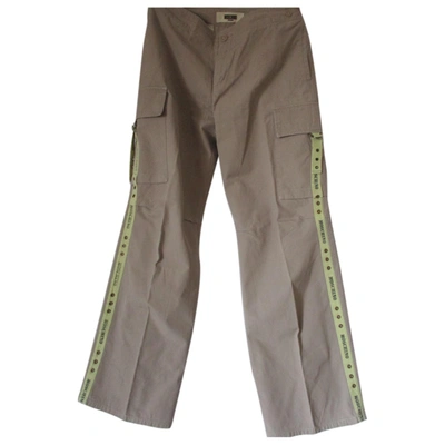 Pre-owned Moschino Cheap And Chic Trousers In Beige