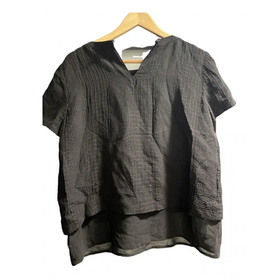 Pre-owned Comptoir Des Cotonniers Silk Shirt In Black