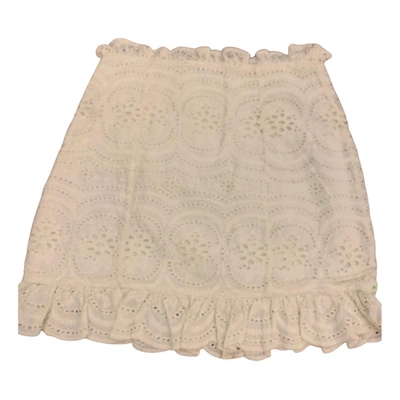 Pre-owned Lovers & Friends Mini Skirt In White