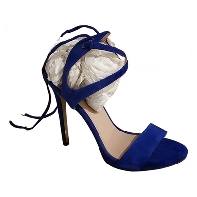 Pre-owned Guess Sandals In Blue