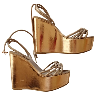 Pre-owned Le Silla Sandal In Beige