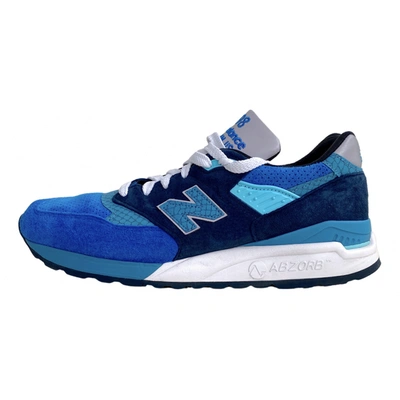 Pre-owned New Balance Low Trainers In Blue