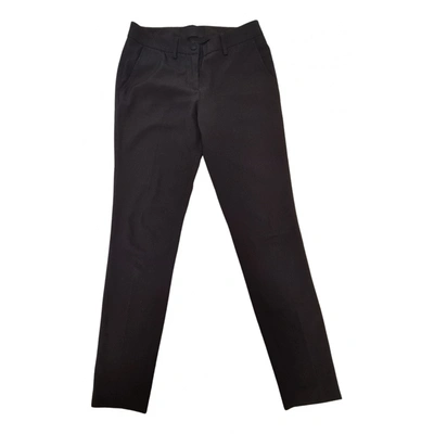 Pre-owned Philipp Plein Trousers In Black