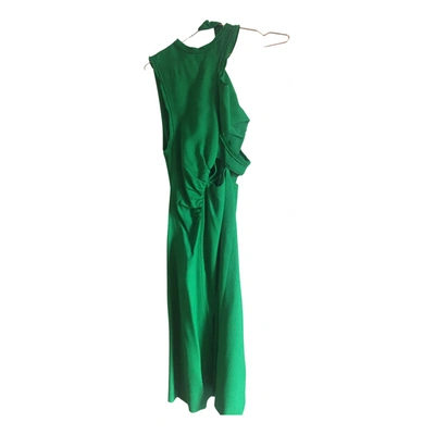 Pre-owned Hugo Boss Mid-length Dress In Green