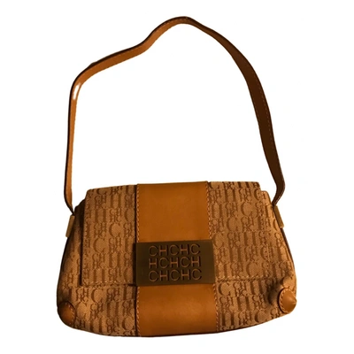 Pre-owned Carolina Herrera Leather Handbag In Camel