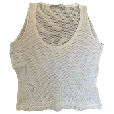 Pre-owned Moschino Camisole In White