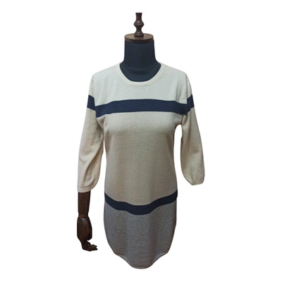 Pre-owned Fontana Cashmere Mid-length Dress In Multicolour
