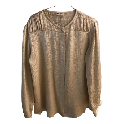 Pre-owned Masscob Blouse In Beige