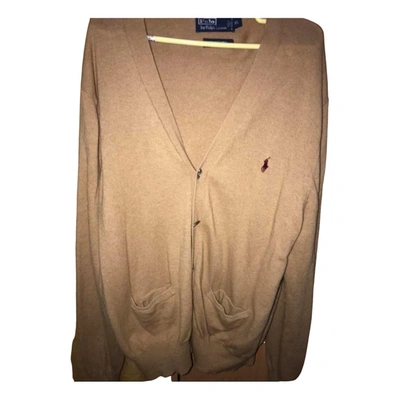 Pre-owned Polo Ralph Lauren Wool Cardigan In Camel