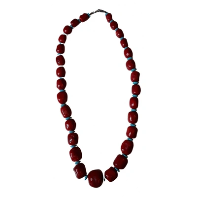 Pre-owned Sharra Pagano Necklace In Red