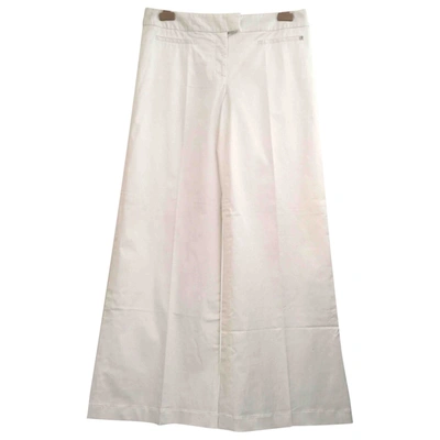 Pre-owned Aigner Large Pants In White